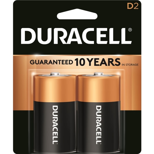 Duracell 1.5V D Alkaline Battery 2-Pack